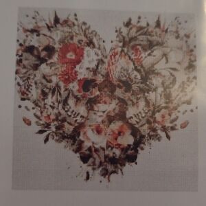 New Gothic Heart Cross Stitch